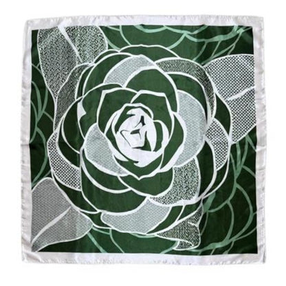 Satin Scarf Rose Pattern  ST5307-12 (12PC)