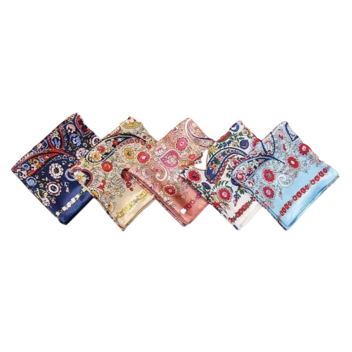 Satin Scarf Paisley Pattern  ST5805-7 (12PC)