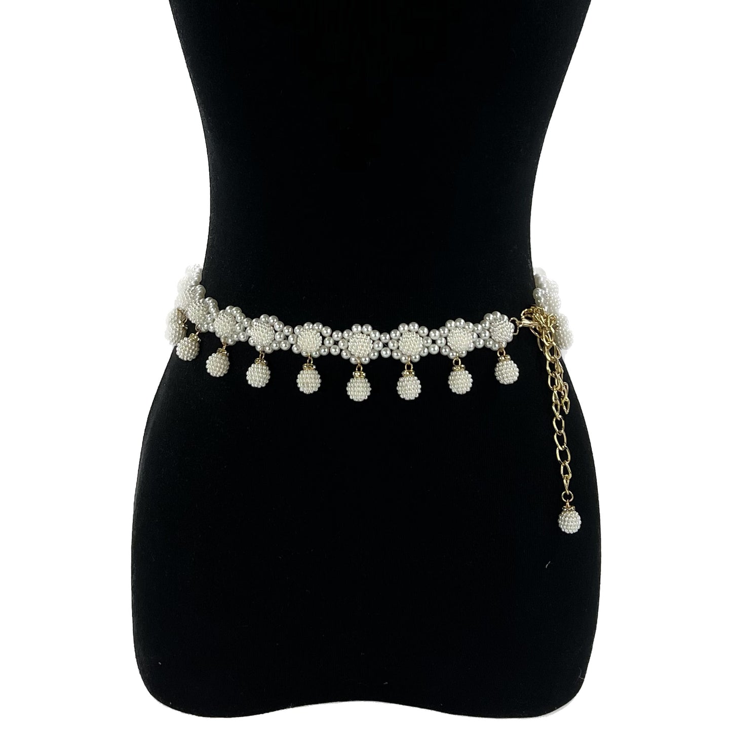 Pearl Bell Decorate Chain Belt BT0506-1 (4PC)