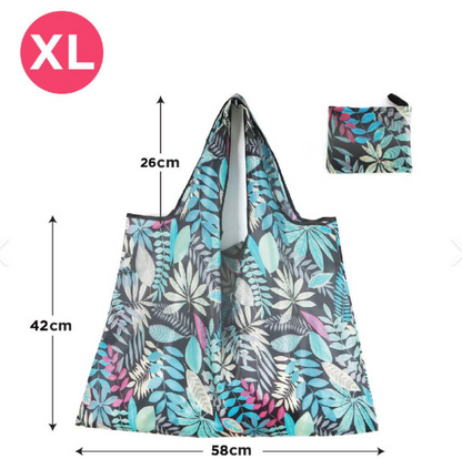 Large Foldable Tote Nylon Reusable Grocery Bags 12Pack SS6115-33. (12PC)