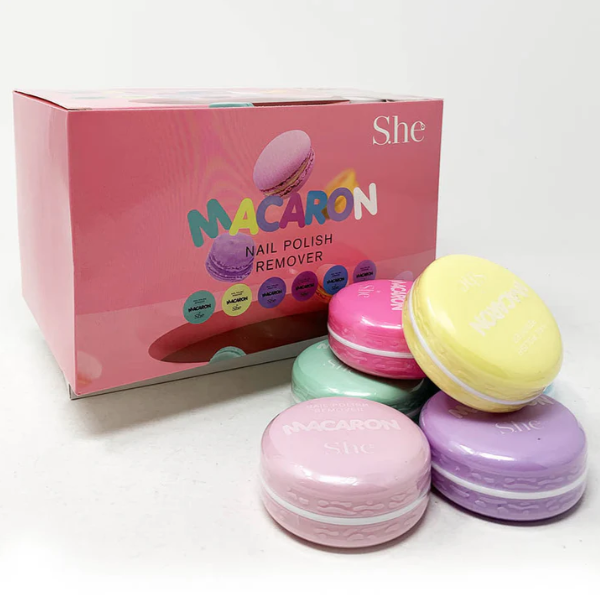 S. he Macaron Nail Polish Remover NR411  (24PC)