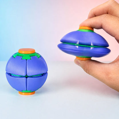 Press to Spin Fidget Spinner HelixCore Rotating Stress Ball Fidget Toy JT6723-2  (12PC)