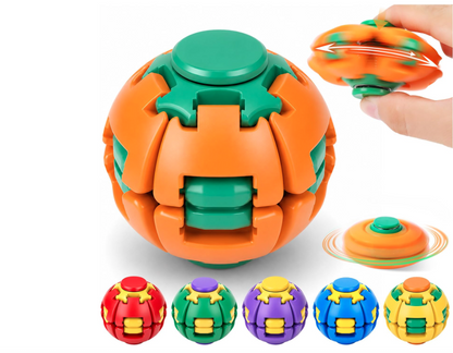 Press to Spin Fidget Spinner HelixCore Rotating Stress Ball Fidget Toy Y845 (24PC)