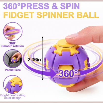 Press to Spin Fidget Spinner HelixCore Rotating Stress Ball Fidget Toy ME364. (24PC)