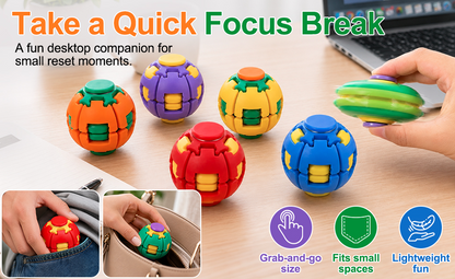 Press to Spin Fidget Spinner HelixCore Rotating Stress Ball Fidget Toy ME364 (24PC)