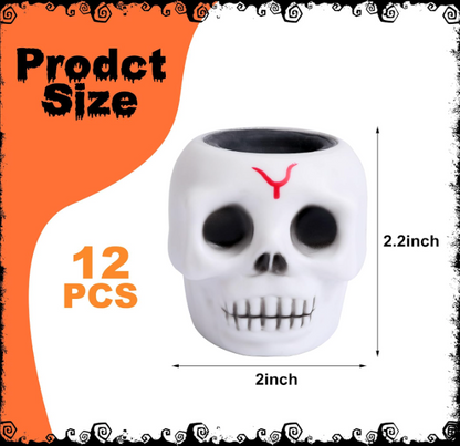 Halloween Skull Squishy Toy JT6803-7 (12PC)
