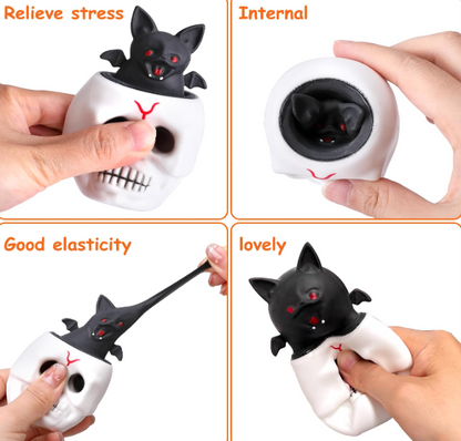 Halloween Skull Squishy Toy JT6803-7 (12PC)