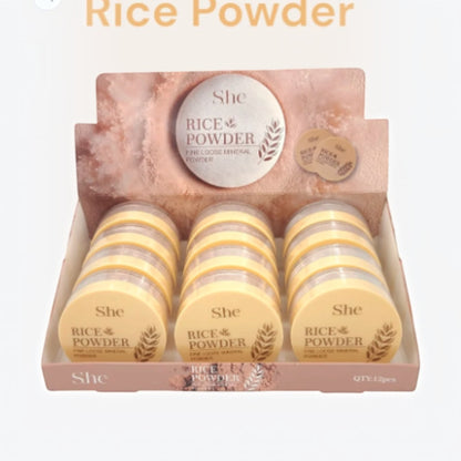 S. He Makeup Rice Powder RP1038 (12PK)