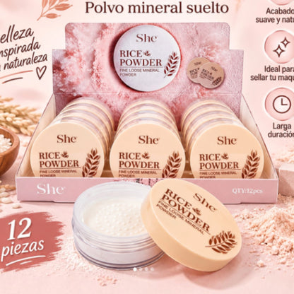 S. He Makeup Rice Powder RP1038 (12PK)