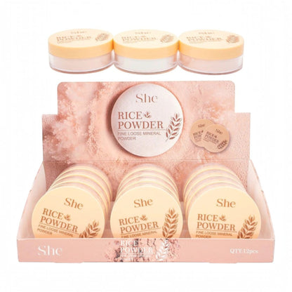 S. He Makeup Rice Powder RP1038 (12PK)