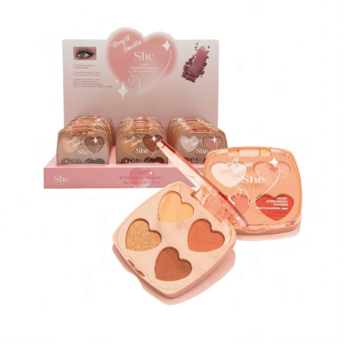 S. He 4 Color Eyeshadow Palette EP1085 (24PK)