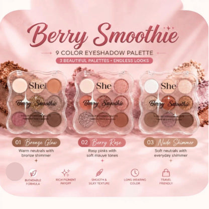 S. He 9 Color Eyeshadow Palette EP1086 (24PK)