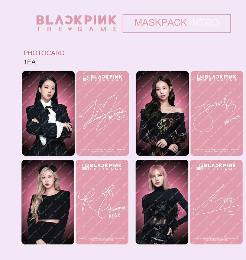 BLACKPINK The Game Mask Pack (7SHEET)