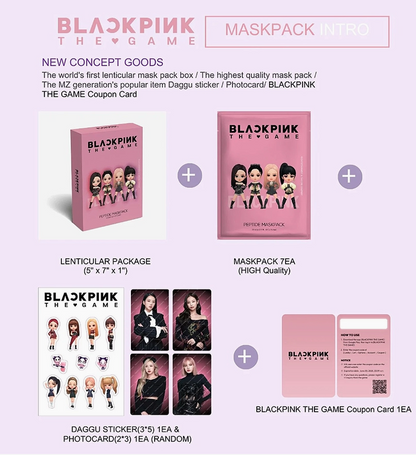BLACKPINK The Game Mask Pack (7SHEET)