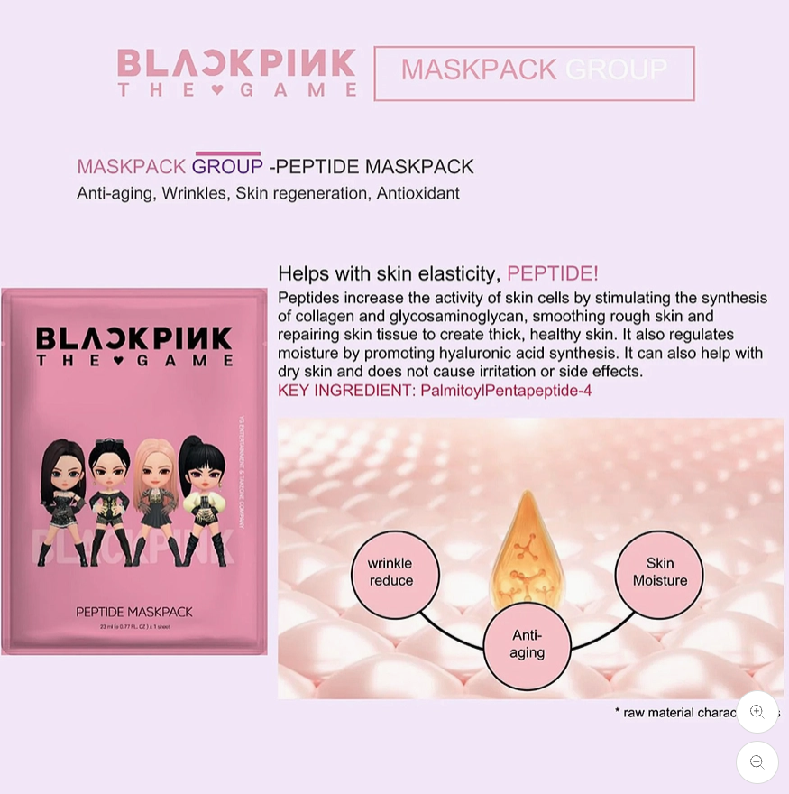 BLACKPINK The Game Mask Pack (7SHEET)