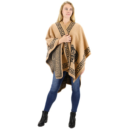 Elephant Pattern Shawl P3809 (6PC)