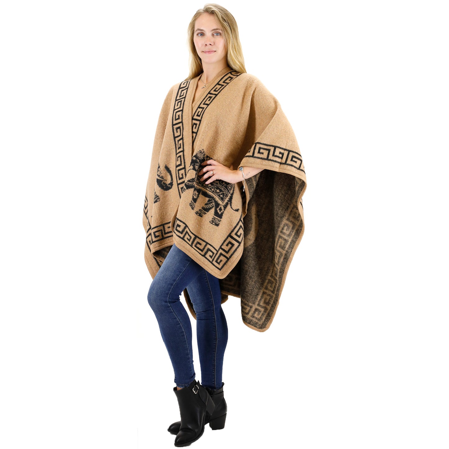 Elephant Pattern Shawl P3809 (6PC)