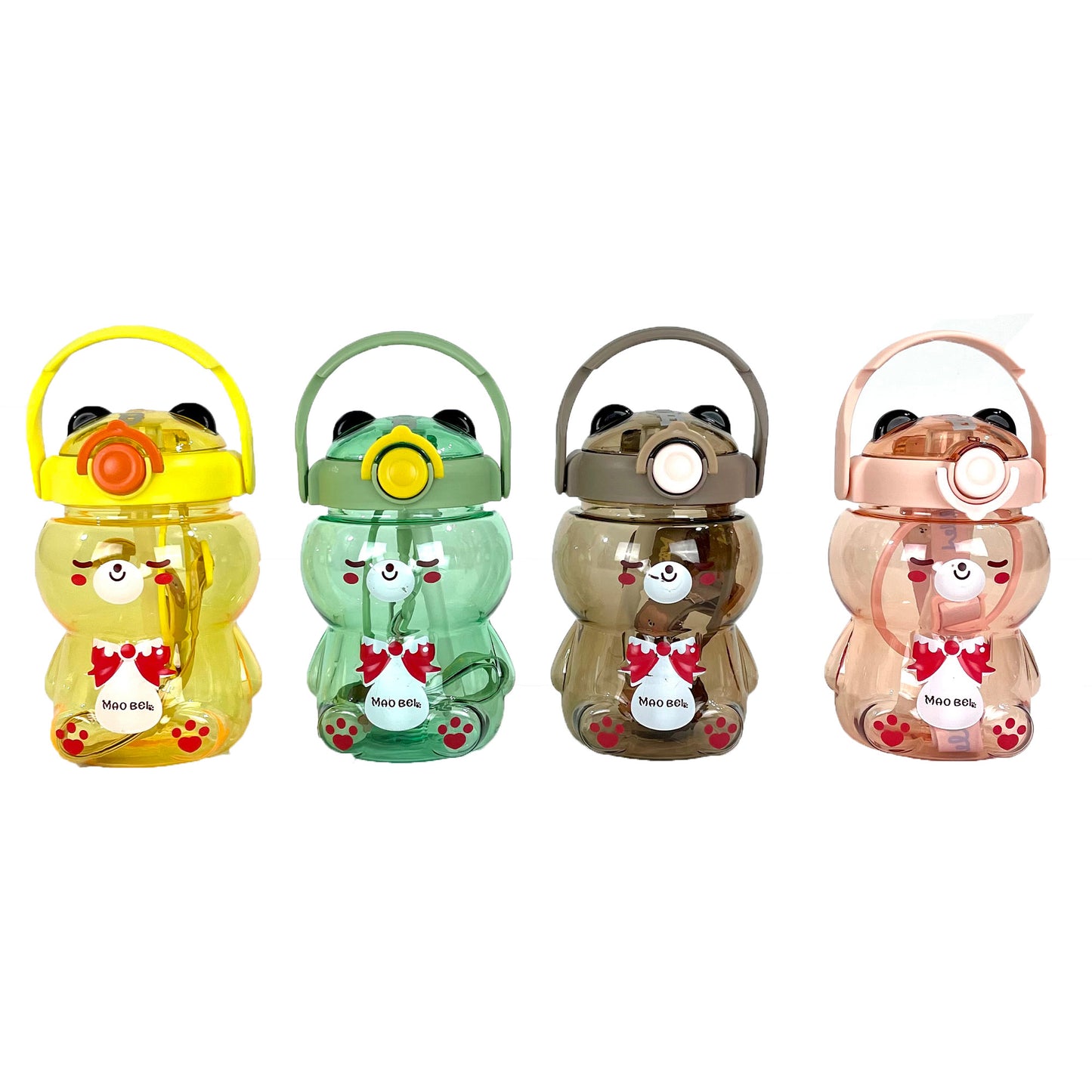Bear Carrying Strap Water Bottle TU3519-15 (12PC)