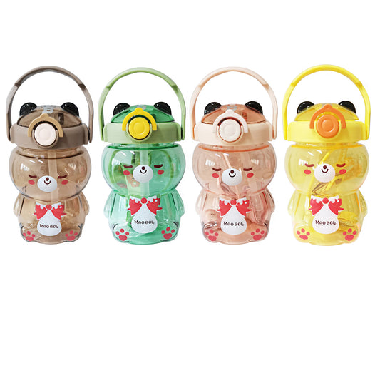 Bear Carrying Strap Water Bottle TU3519-15 (12PC)