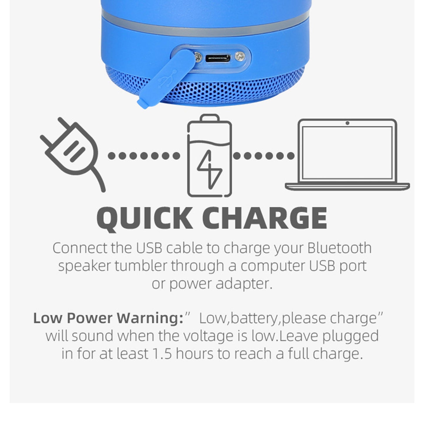 Bluetooth Speaker Tumbler TU3725-25 (1PC)