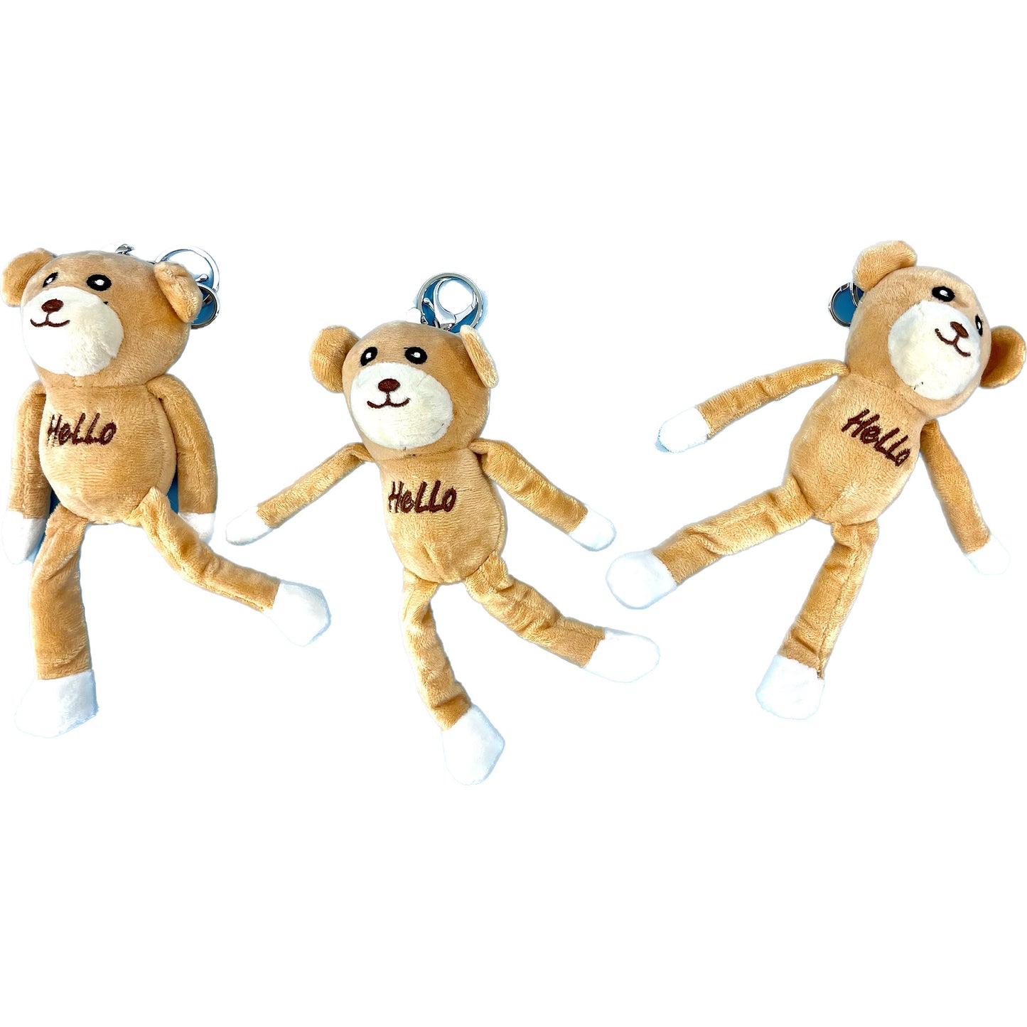 FUNNY LONG LEGS HELLO BEAR KEY CHAIN TY041-5 (12PC)