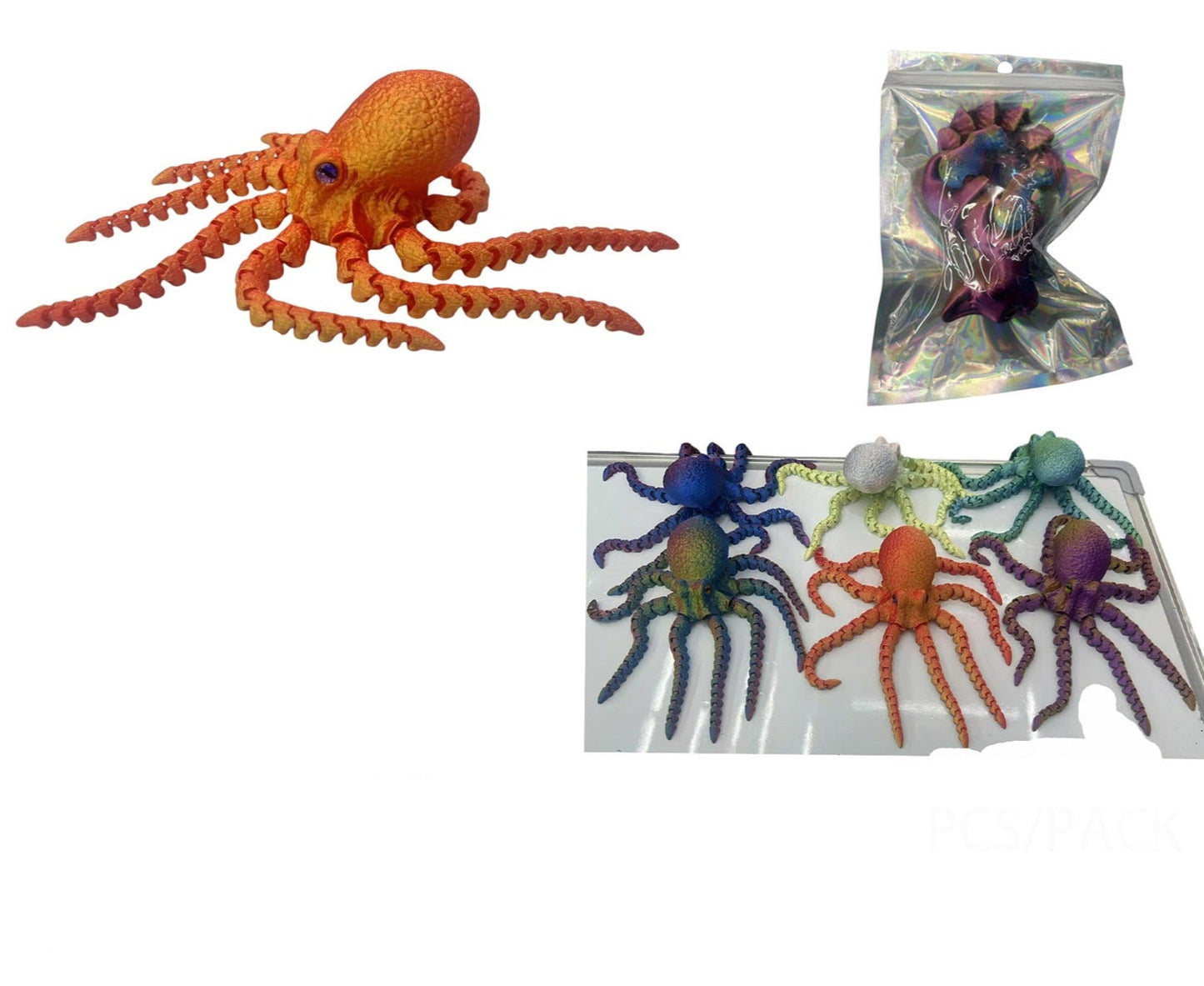 3D Animal Toy Octopus TY5319-12  (12PC)