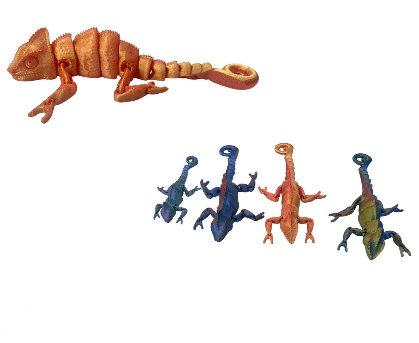 3D Animal Toy Chameleon TY5319-17  (12PC)
