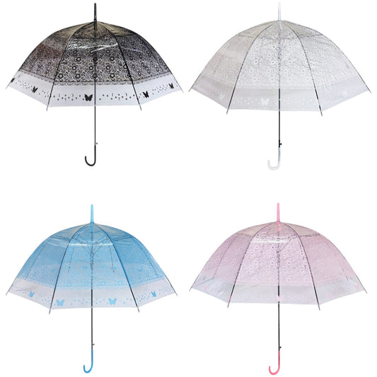 Butterfly Transparent Clear Umbrella UM1109-5 (12PC)