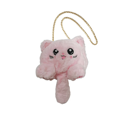Pom Pom Cute Cat Cartoon Crossbody Bag BG302 (6PC)