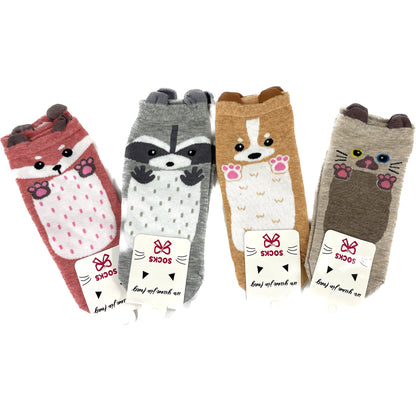 Women's Cute Animal Cartoon Socks SS3208-98 (12PC)