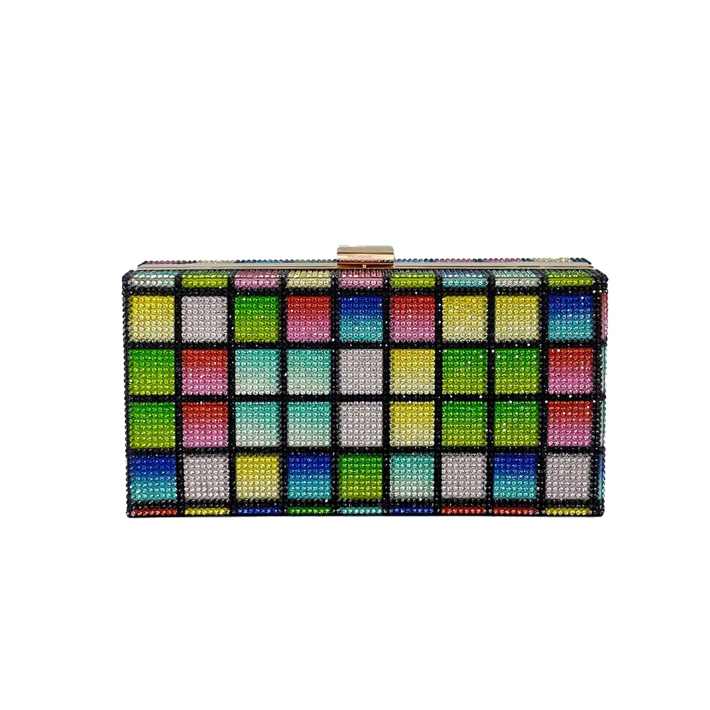 Rainbow Crystal Studded Evening Bag FB7245 (1pc)