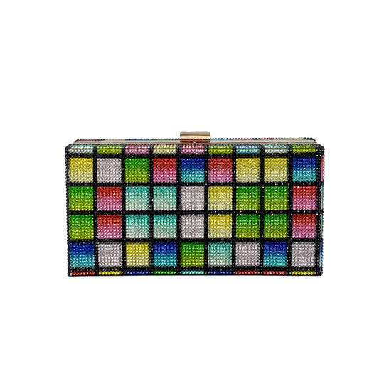 Rainbow Crystal Studded Evening Bag FB7245 (1pc)