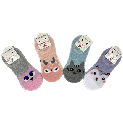 Women's Cute Animal Cartoon Fake Socks SS3208-108. (12PC)