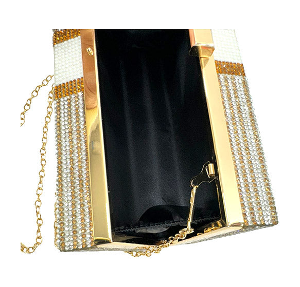 Dollar Graphic Rhinestone Evening Bag FB7246 (1pc)