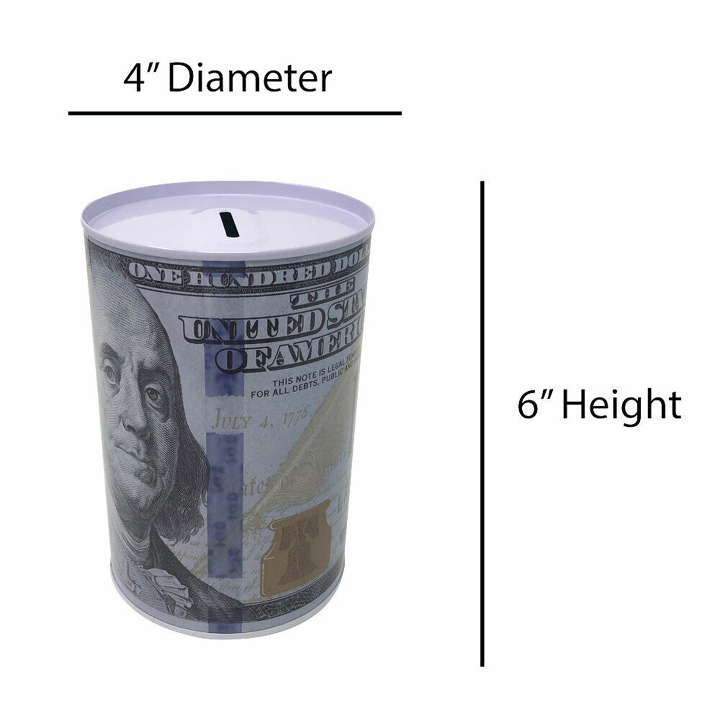 Funny Dollar Printed Coin Bank PB2213-2 (12PC)