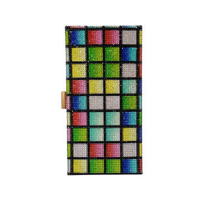 Rainbow Crystal Studded Evening Bag FB7245 (1pc)