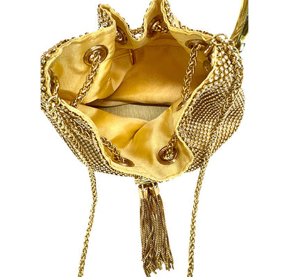 Rhinestone Drawstring Evening Purse FB7263 (1pc)
