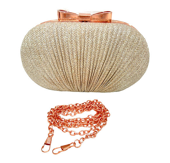 Pleated Accent Fashion Evening Bag FB7254 (1pc)