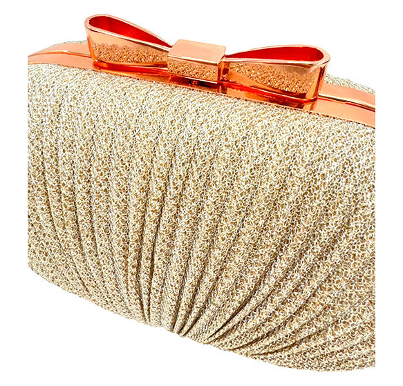 Pleated Accent Fashion Evening Bag FB7254 (1pc)