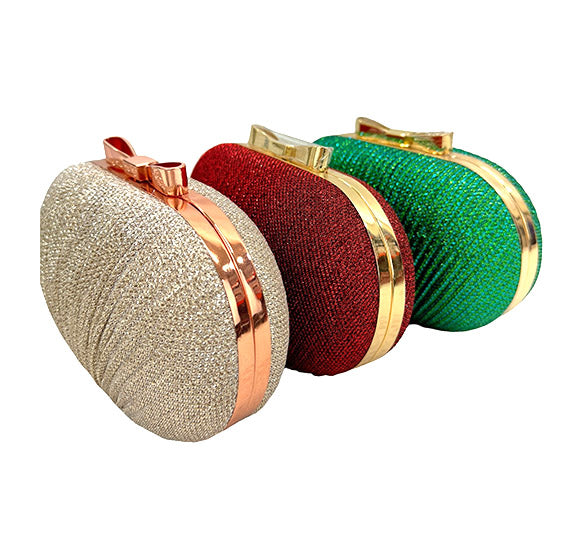 Pleated Accent Fashion Evening Bag FB7254 (1pc)