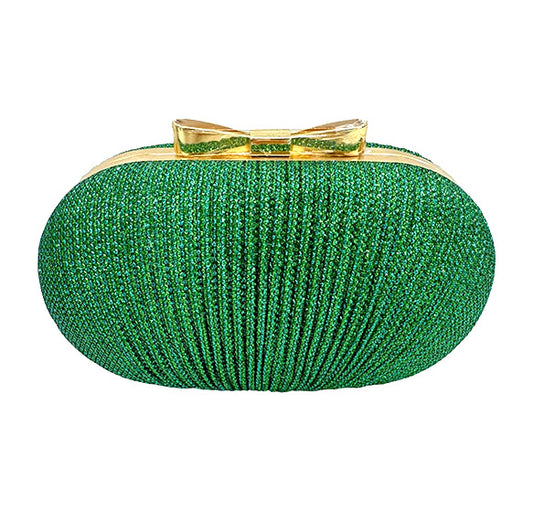 Pleated Accent Fashion Evening Bag FB7254. (3pc)