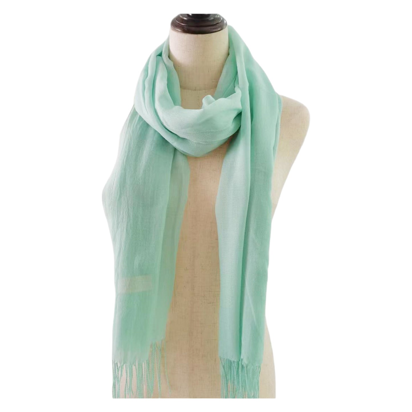 Plain Viscose Scarves VP1211B (12PC)