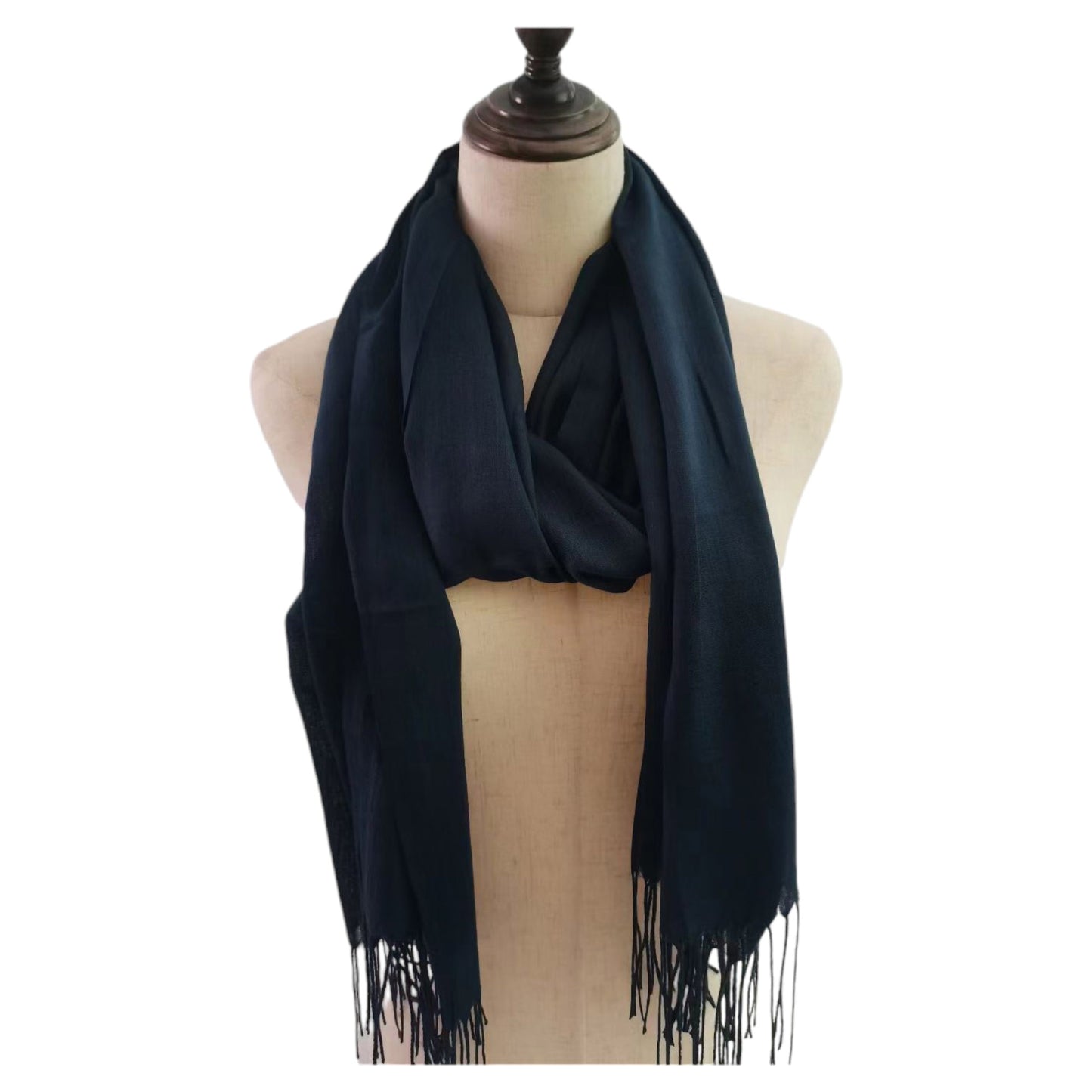 Plain Viscose Scarves VP1211B (12PC)