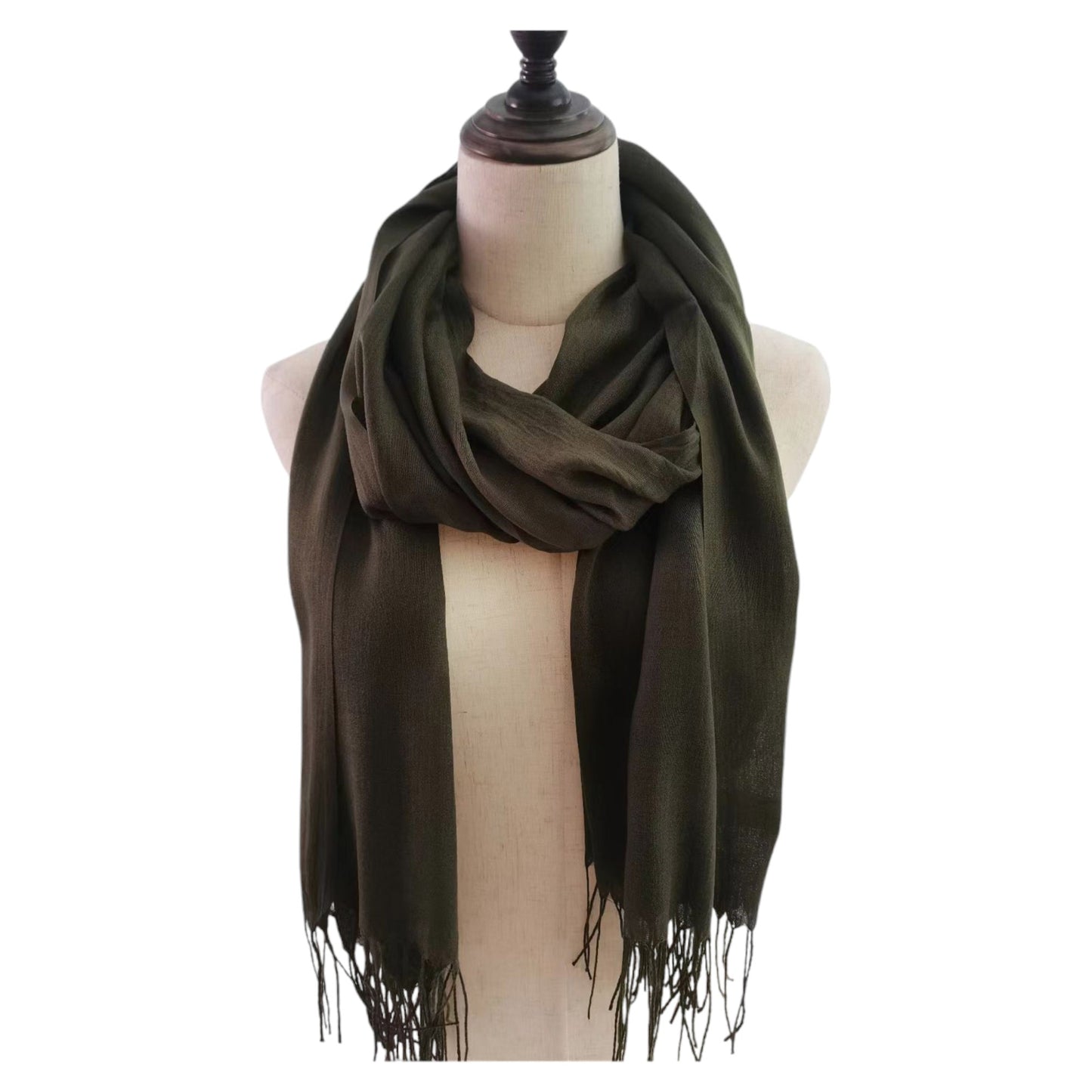 Plain Viscose Scarves VP1211C (12PC)