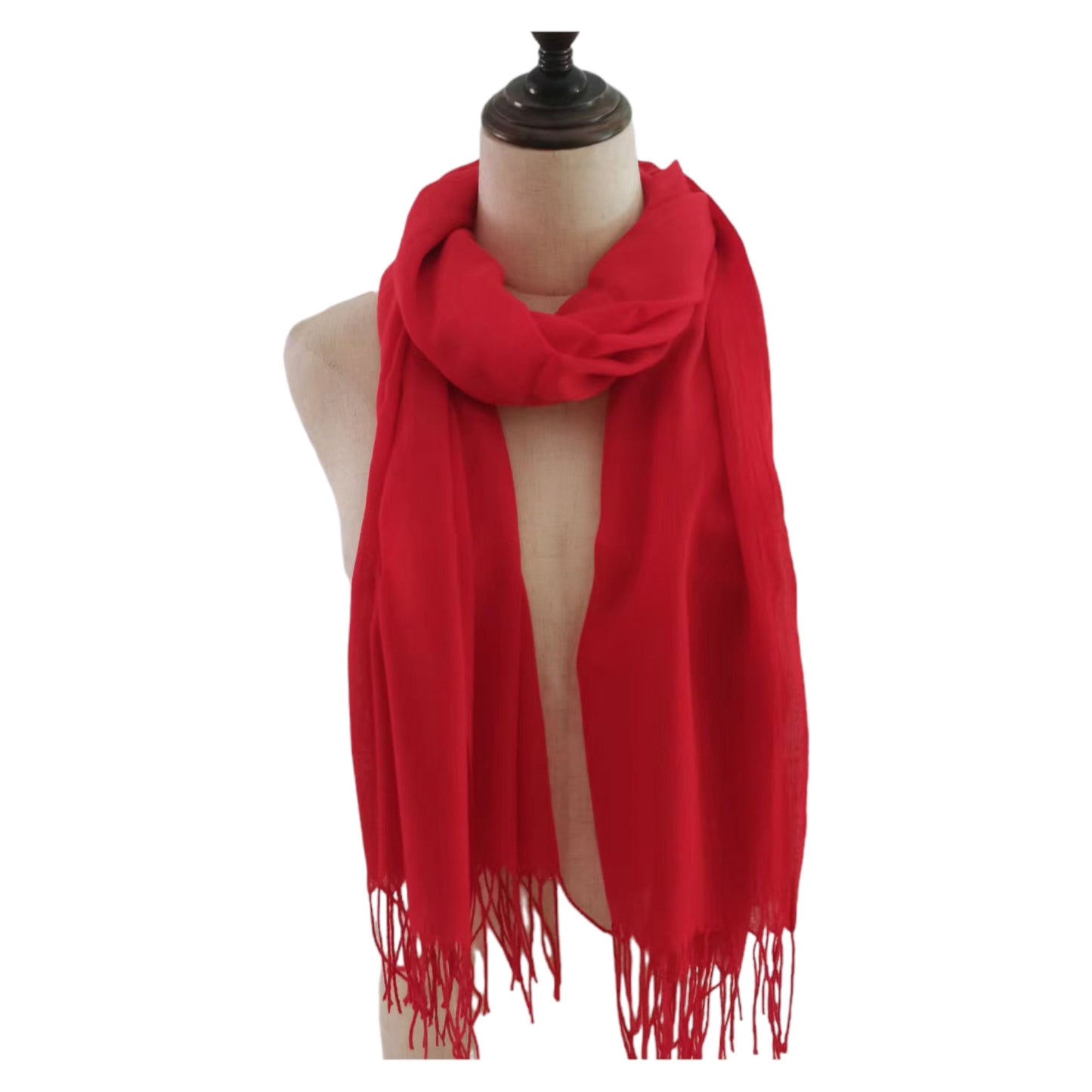 Plain Viscose Scarves VP1211B (12PC)