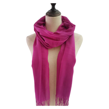 Plain Viscose Scarves VP1211B (12PC)