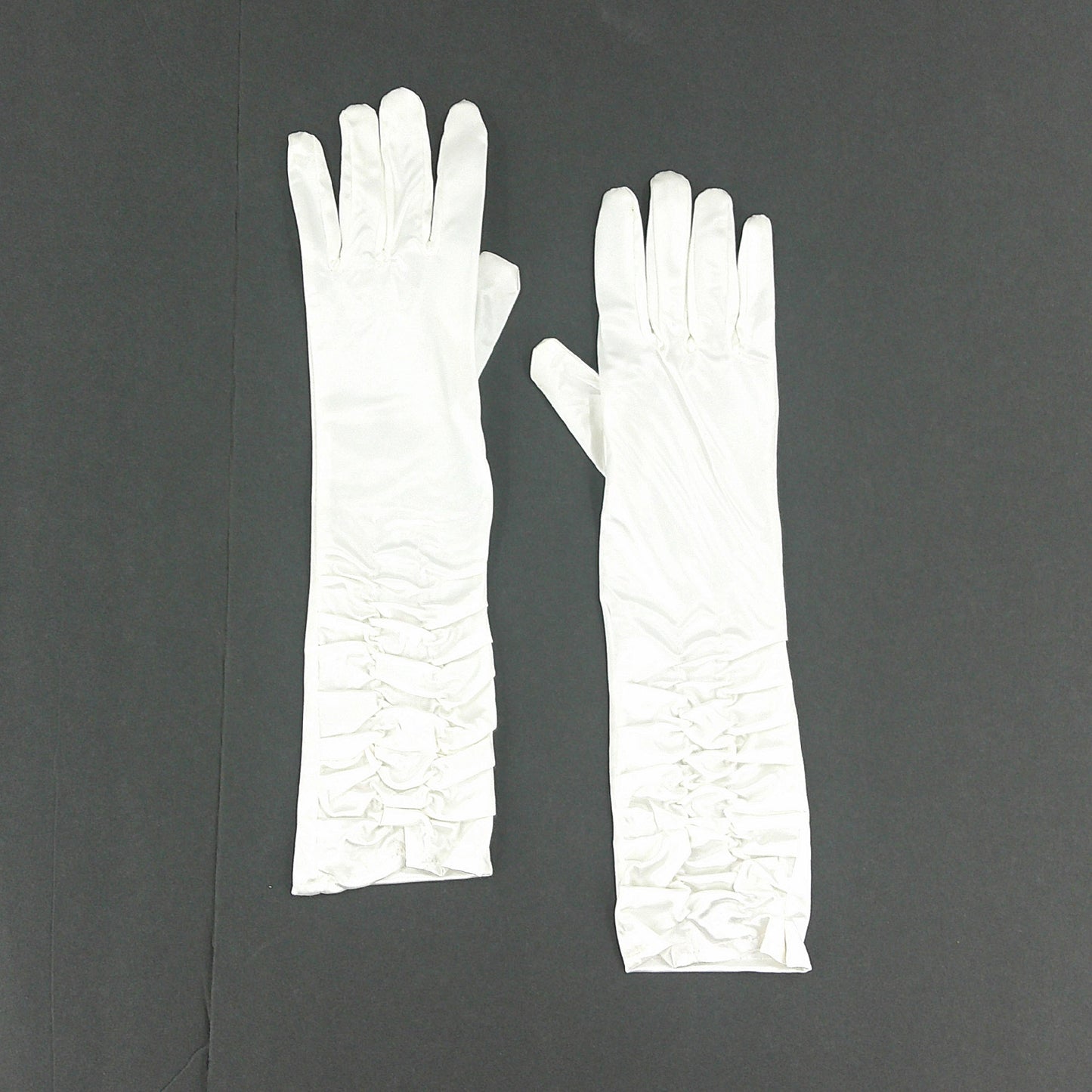 Pleated Satin Long Gloves WG123(3pc)