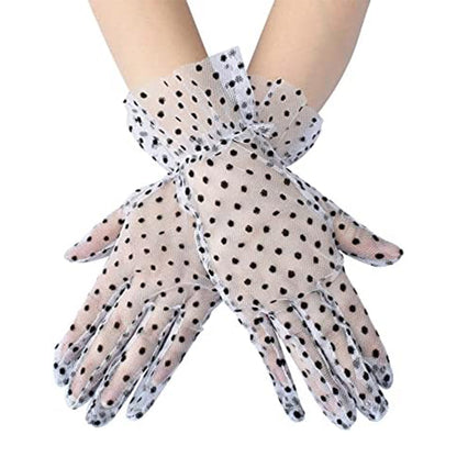 Dot Pattern Mesh Gloves WG126 (6pc)