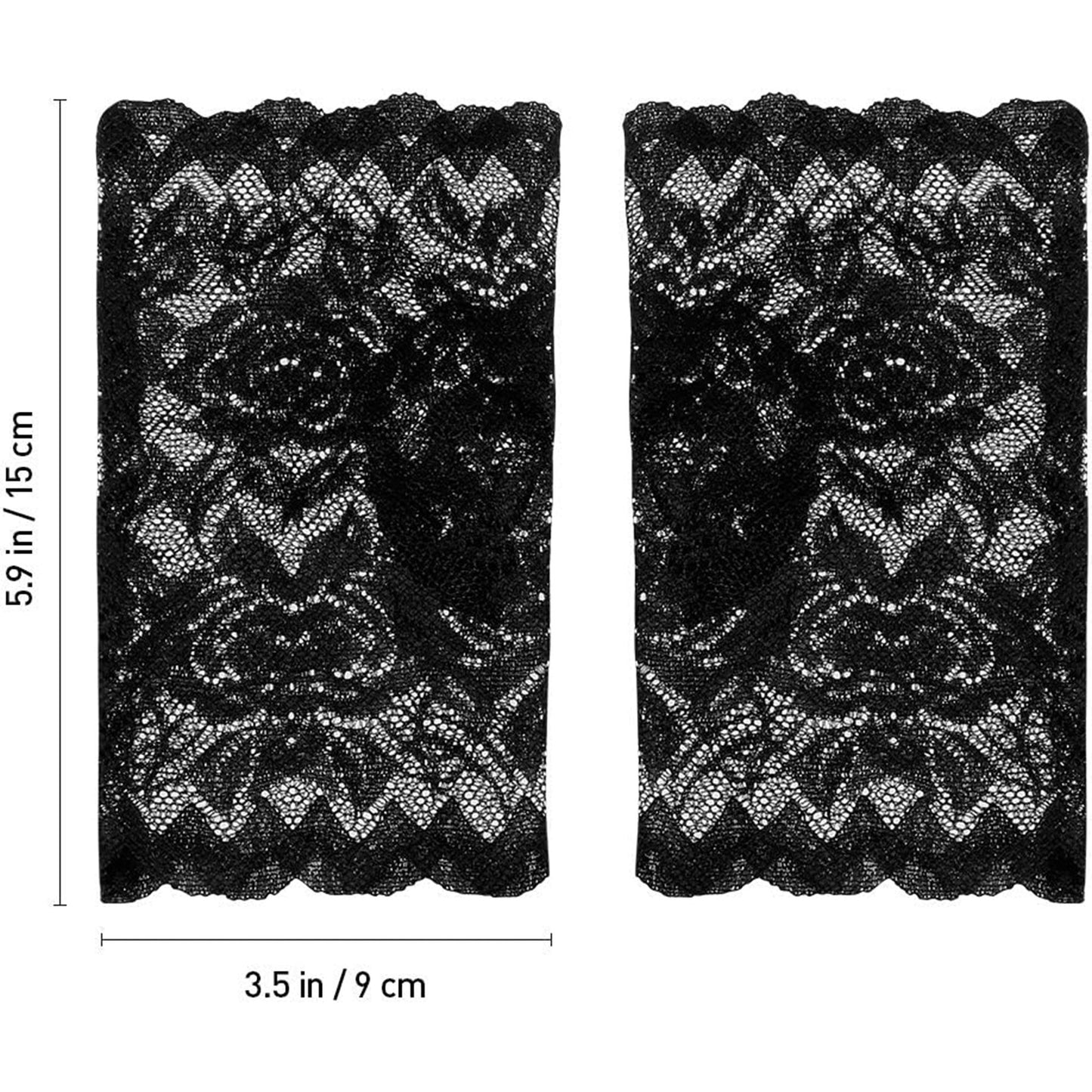 Flower Mesh Fingerless Gloves WG128 (10pc)