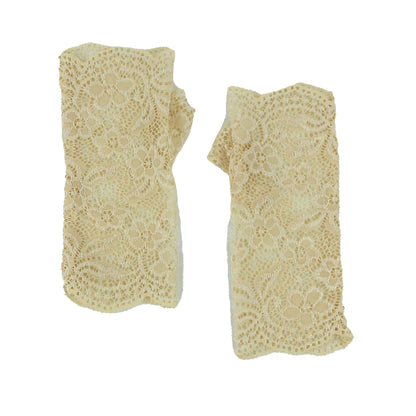Flower Embroidery Mesh Fingerless Gloves WG130 (3pc)